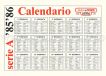 Calendario della Serie A 1985/86